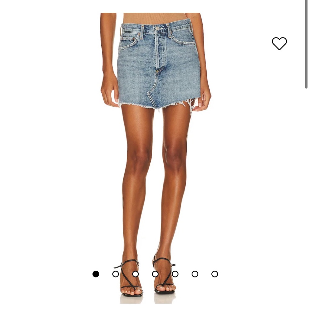NWOT AGOLDE Parker Denim Skirt Revolve Size 24